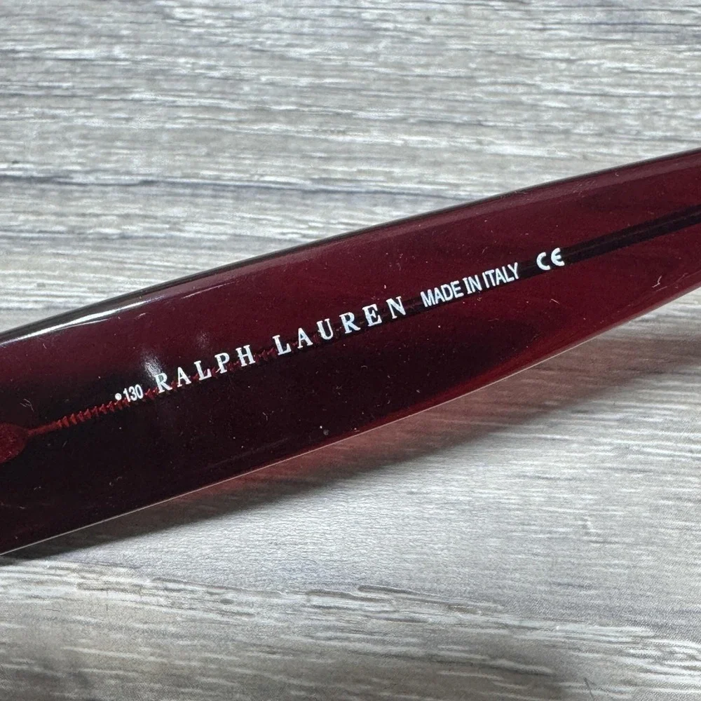 Ralph Lauren RL 861/S Eyeglass Frames Womens 58-22-130 Red Oversize Italy‎